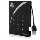 Apricorn 8TB Solid State Drive Aegis Padlock USB 3.0 256-Bit AES XTS Hardware Encrypted Portable Drive