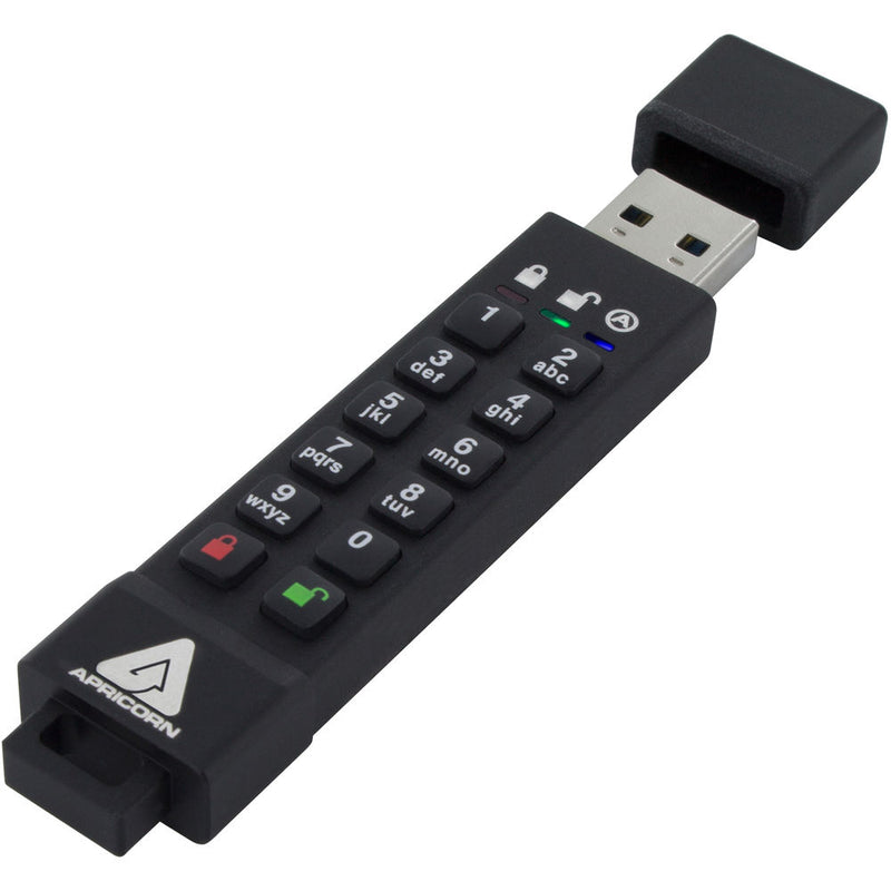 Apricorn 128GB Aegis Secure Key 3z Encrypted USB 3.1 Gen 1 Flash Drive