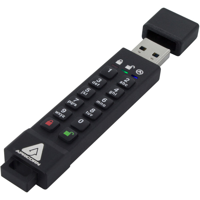 Apricorn 64GB Aegis Secure Key 3z Encrypted USB 3.1 Gen 1 Flash Drive