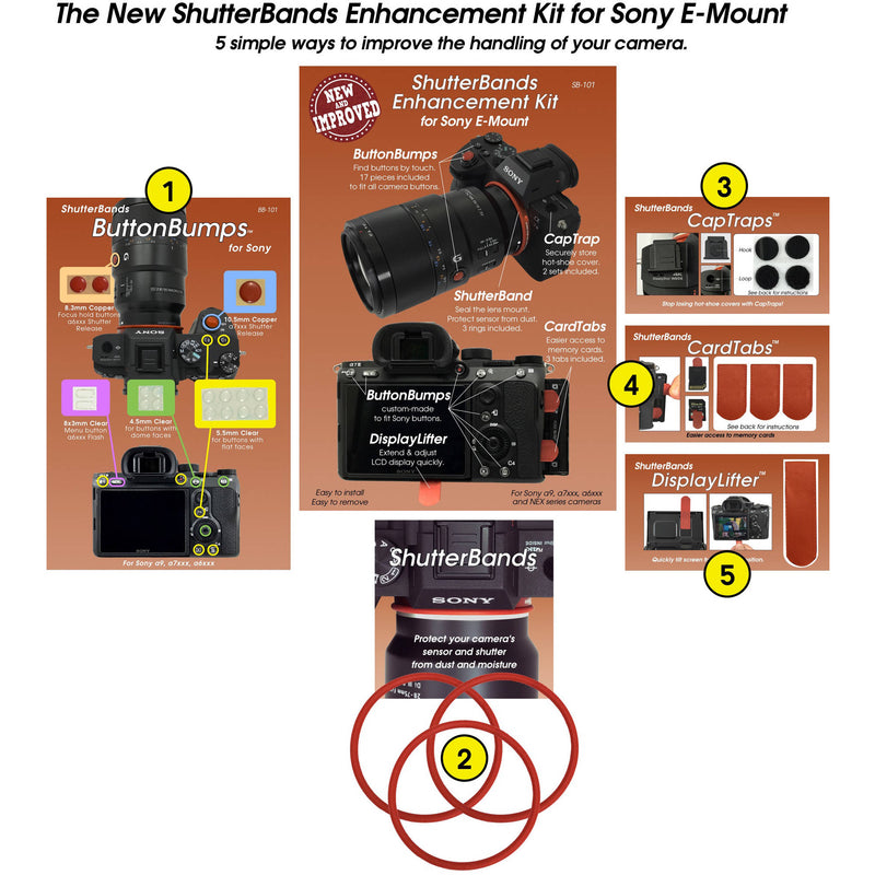 ShutterBands SB-101 Enhancement Kit for Sony E-Mount Cameras