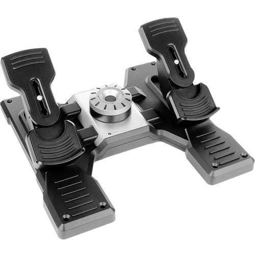 Logitech G Flight Yoke System, Flight Rudder Pedals, and Flight Throttle Quadrant Kit