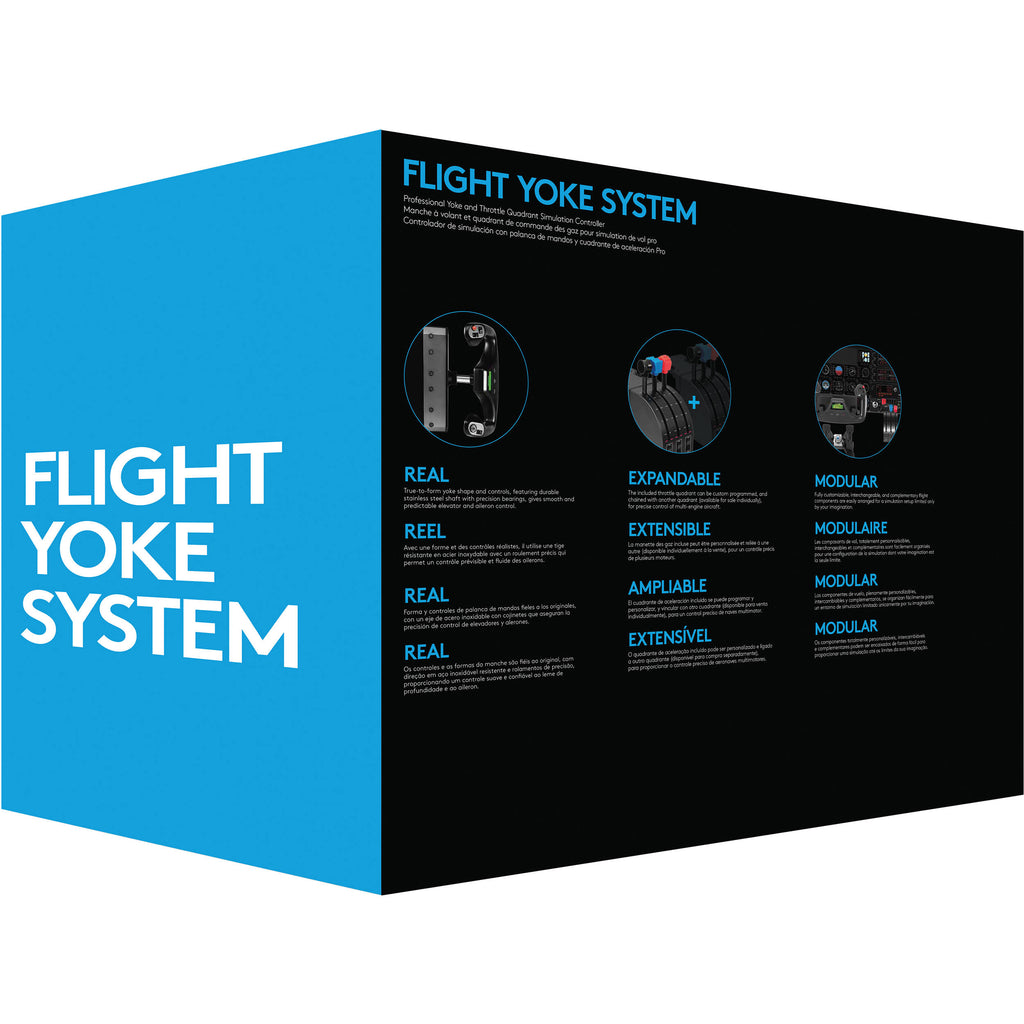 Logitech Saitek PRO Flugjochsystem Flugsimulator-Controller