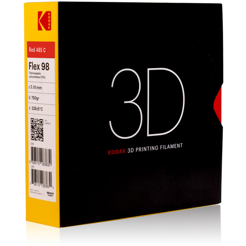 Kodak 2.85mm TPU Flex 98 Filament (750g, Red)