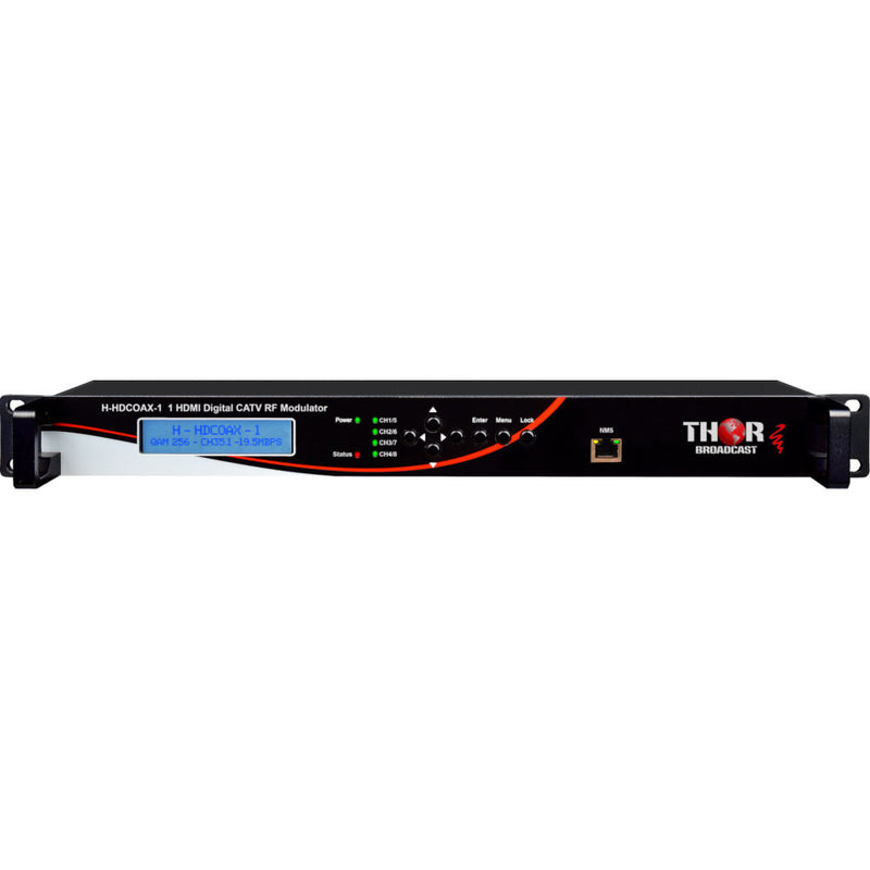 Thor HDCOAX-1 1-Channel HDMI to QAM Modulator with CC & Ultralow Latency