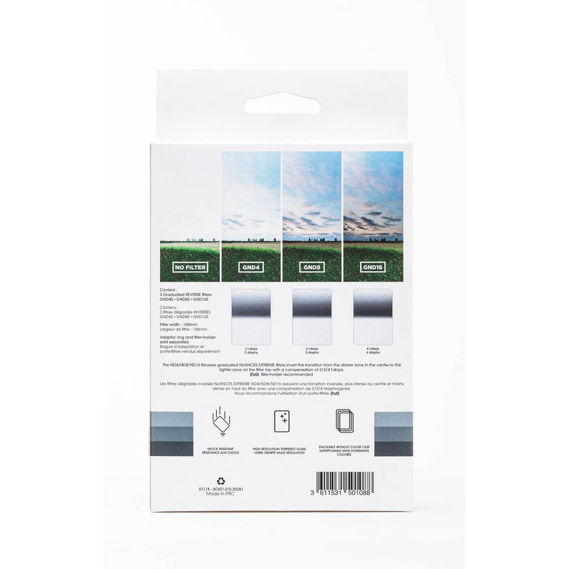 Cokin NUANCES Extreme Z-Pro Series Soft-Edge Reverse-Graduated Neutral Density Filter Kit