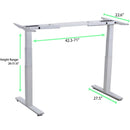Uncaged Ergonomics Dual Motor Standing Desk Legs Base