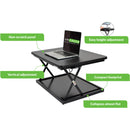 Uncaged Ergonomics Changedesk Mini Black Standing Desk (Black)