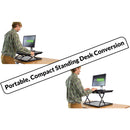 Uncaged Ergonomics Changedesk Mini Black Standing Desk (Black)