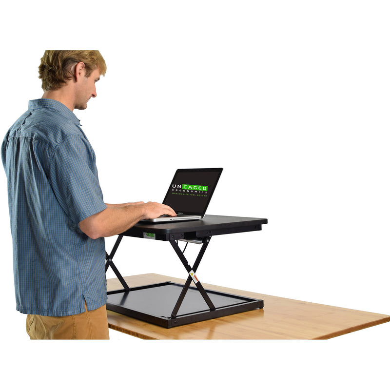 Uncaged Ergonomics Changedesk Mini Black Standing Desk (Black)