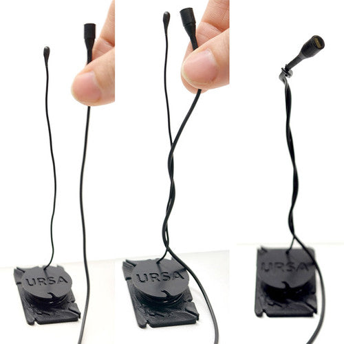 Remote Audio Ursa Wirerig-Flexible Black Copper Wire to Mount Lavs/Up to 40cm from Core, with 20 Stickies