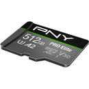 PNY Technologies U3 Pro Elite MicroSD Card - 512GB