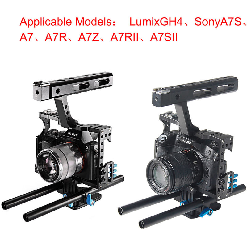 YELANGU C5 Cage for GH4, a7 Series, and a6500/a6300/a6000 Cameras