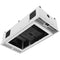 Atlas Sound 1x2 CeilingMount Rack/2RU,1/2 Wide Ambitilt Shelf/Integrated Switched PWRPK/No Projector PoleMnt