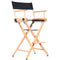 Filmcraft Pro Series Tall Director's Chair (30", Natural Frame, Blue Canvas)