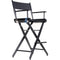 Filmcraft Pro Series Tall Director's Chair (30", Black Frame, Blue Canvas)