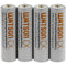 Watson CX AA Rechargeable NiMH Batteries (1.2V, 2000mAh, 4-Pack)