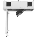 Atlas Sound 1x2 CeilingMount Rack/2RU,1/2 Wide Ambitilt Shelf/Intgrtd Current Sensing PWRPK/No Projector PoleMnt