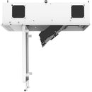 Atlas Sound 1x2 CeilingMount Rack/2RU,1/2 Wide Ambitilt Shelf/Integrated Current Sensing PWRPK/Projector PoleMnt