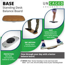 Uncaged Ergonomics Base+ Standing Desk Balance Board
