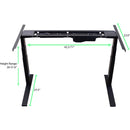 Uncaged Ergonomics Electric Standing Desk Base Frame (Black)
