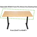 Uncaged Ergonomics Electric Standing Desk Base Frame (Black)
