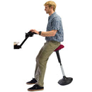 Uncaged Ergonomics Wobble Stool Black Fabric Seat (Red)