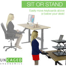 Uncaged Ergonomics Kt2 Ergonomic Sit Stand Keyboard Tray