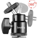 SmallRig Camera Hot Shoe Mount with 1/4"-20 Screw Ball Head (2-Pack)