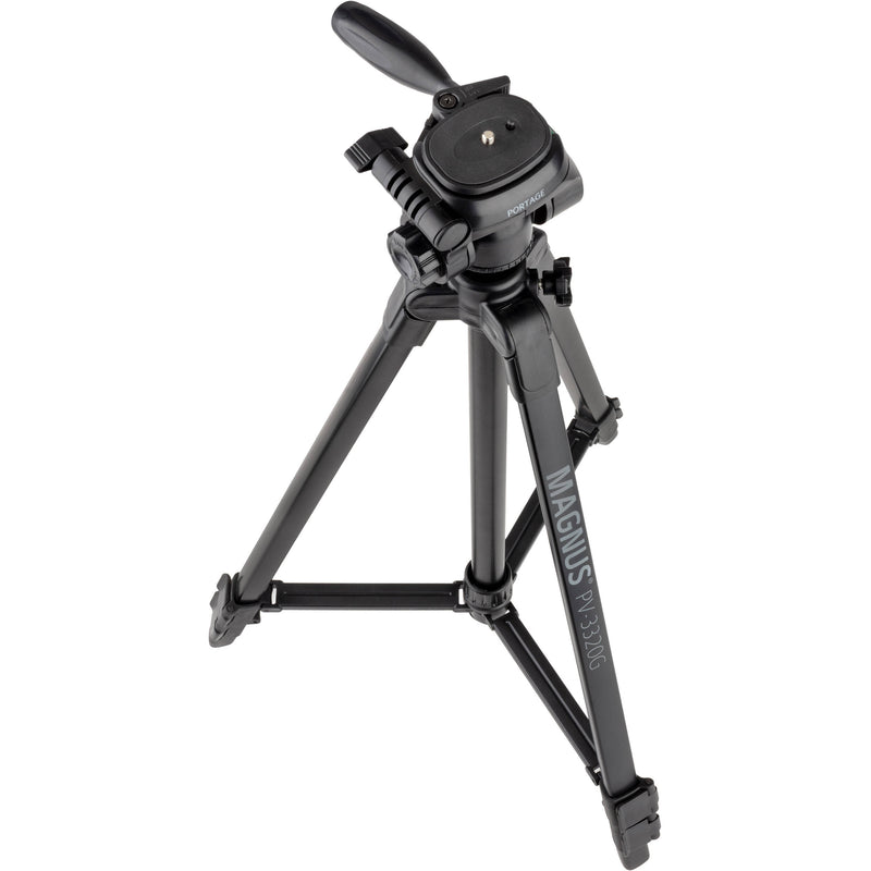 Magnus PV-3320G Photo/Video Tripod with Geared Center Column