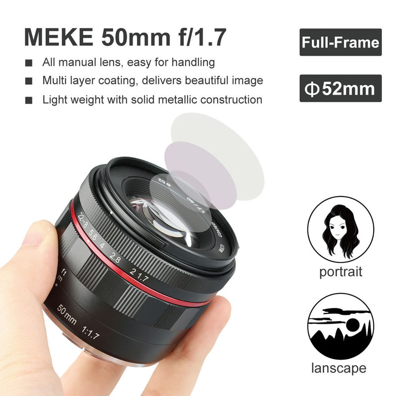 Meike MK-50mm f/2 Lens for Sony E