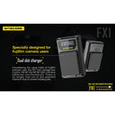 Nitecore FX1 Dual-Slot USB Travel Charger for FUJIFILM NP-W126 & NP-W126S Batteries