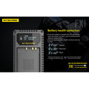 Nitecore FX1 Dual-Slot USB Travel Charger for FUJIFILM NP-W126 & NP-W126S Batteries