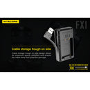 Nitecore FX1 Dual-Slot USB Travel Charger for FUJIFILM NP-W126 & NP-W126S Batteries