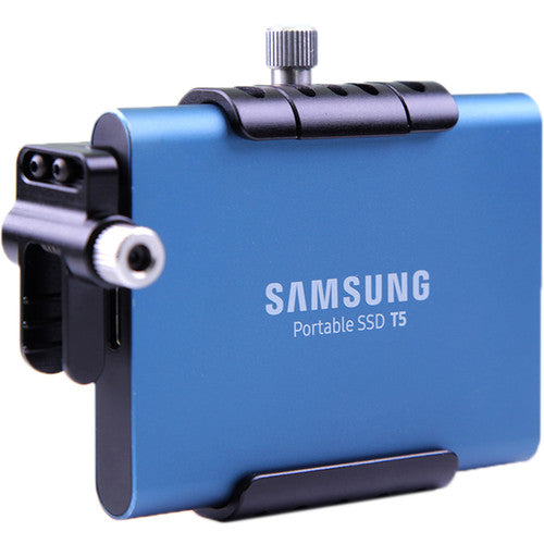 LanParte Clamp with Cold Shoe for Samsung T5 SSD