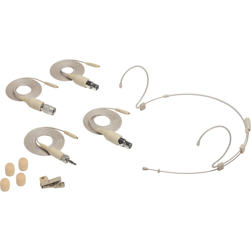 Samson DE10x Omnidirectional Miniature Headset Microphone for Wireless Transmitters (Beige)