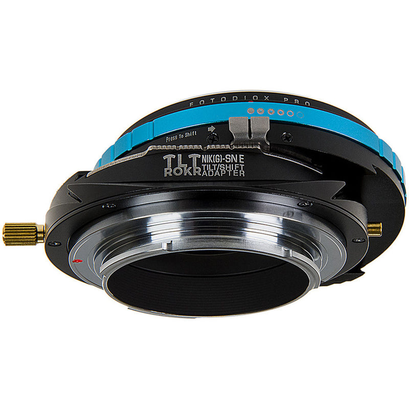 FotodioX Pro TLT ROKR Tilt-Shift Adapter for Nikon F Lens to Sony E Camera