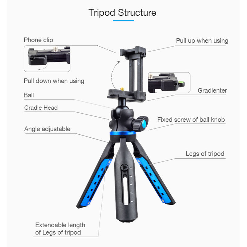 Apexel Extendable Tripod for DSLR Camera and Smartphone