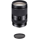 Sony E 18-200mm f/3.5-6.3 Lens with Circular Polarizer Filter Kit