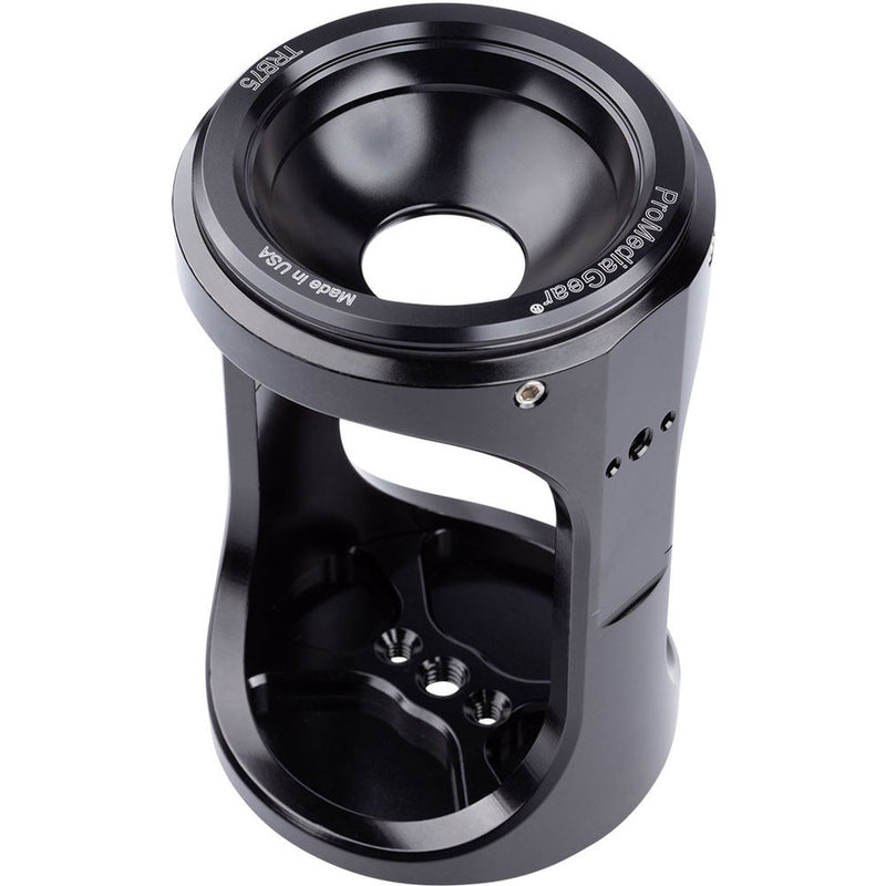 ProMediaGear 75mm Hi-Hat Riser Bowl System Adapter 6.25" Tall (Black Anodized Aluminum)