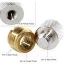 CAMVATE 3/8"-16 (F) To 5/8"-27 (M) And 1/4"-20 (F) To 3/8"-16 (M) Screw Adapter Set