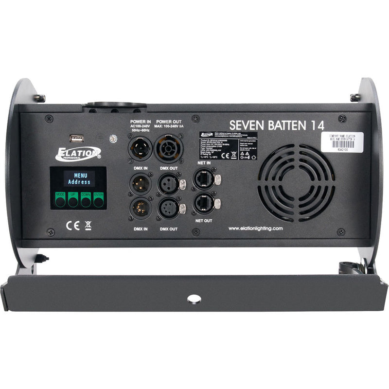 Elation Professional SEVEN Batten 14 7-Color Wash Luminaire with (12) 25W 7-in-1 RGBAW + Lime + UV (395nm) LEDs