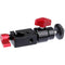 CAMVATE 15mm Rod Clamp With Mini Ball Head Mount (Red Lever)