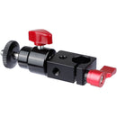 CAMVATE 15mm Rod Clamp With Mini Ball Head Mount (Red Lever)