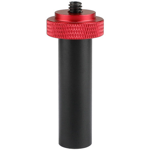 CAMVATE 15mm Micro Rod with Female 1/4"-20 Thread & Male Adapter (2", Black Nut)