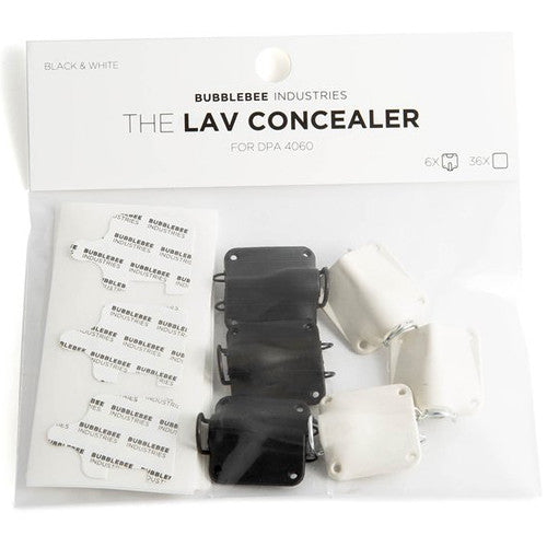 Bubblebee Industries Lav Concealer For DPA 4060 (6-Pack- 3-Black / 3-White)