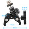 CAMVATE Super Clamp With 5/8"-27 Screw Mini Ball Head Mount For Microphone (Black T-Handle)