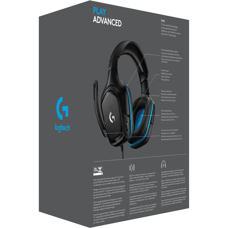 Buy India Logitech G G432 Wired Virtual Gaming Headset