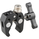 CAMVATE Super Clamp With 5/8"-27 Screw For Microphone (Black T-Handle)