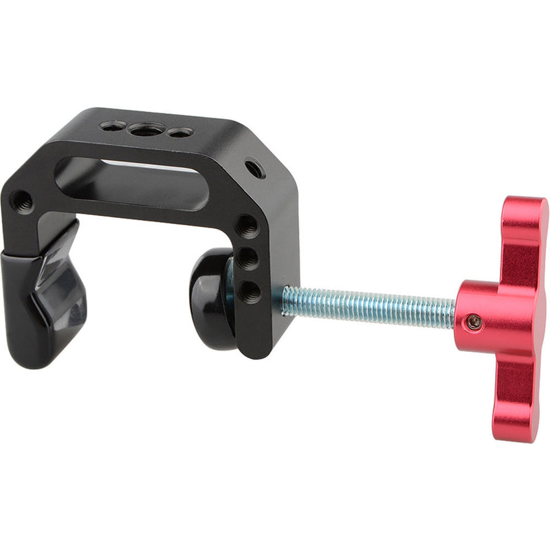 CAMVATE C-Clamp With 1/4"-20 And 3/8"-16 Threads (Red T-Handle)