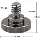 CAMVATE 1/4"-20 Female To 1/4"-20 Male Screw Adapter